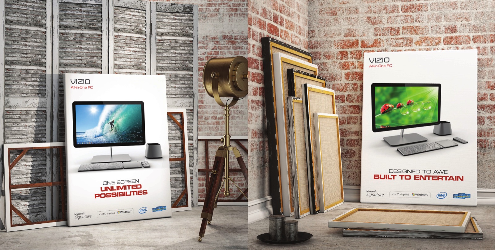 VIZIO PC point-of-purchase display