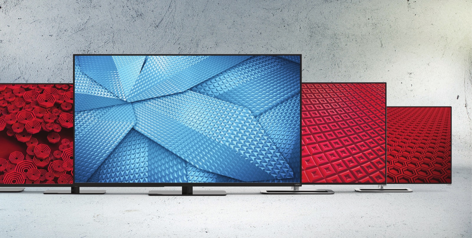 VIZIO geometric screen graphics