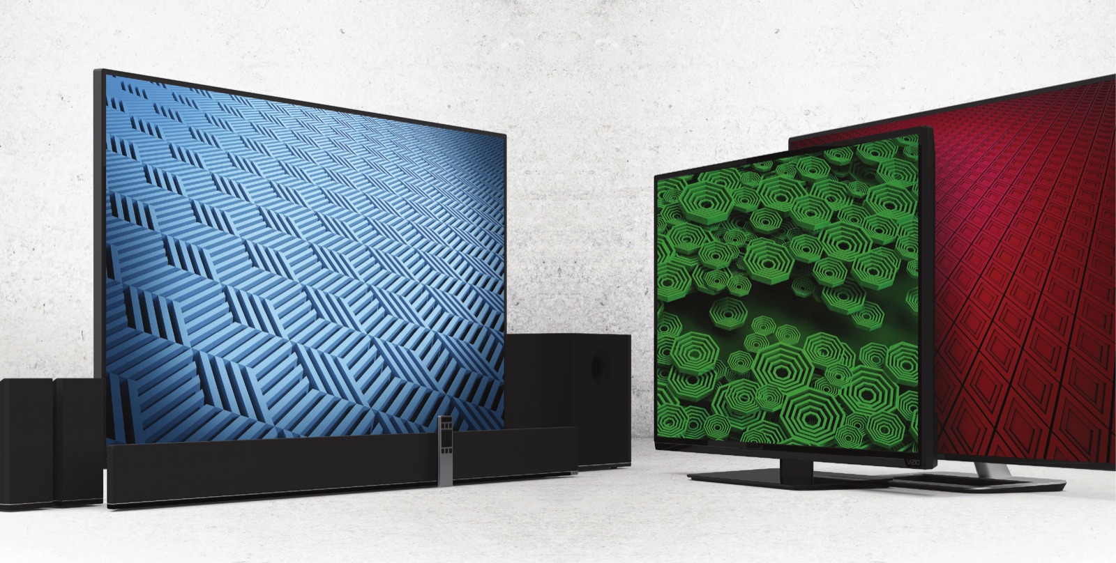VIZIO color screen graphics